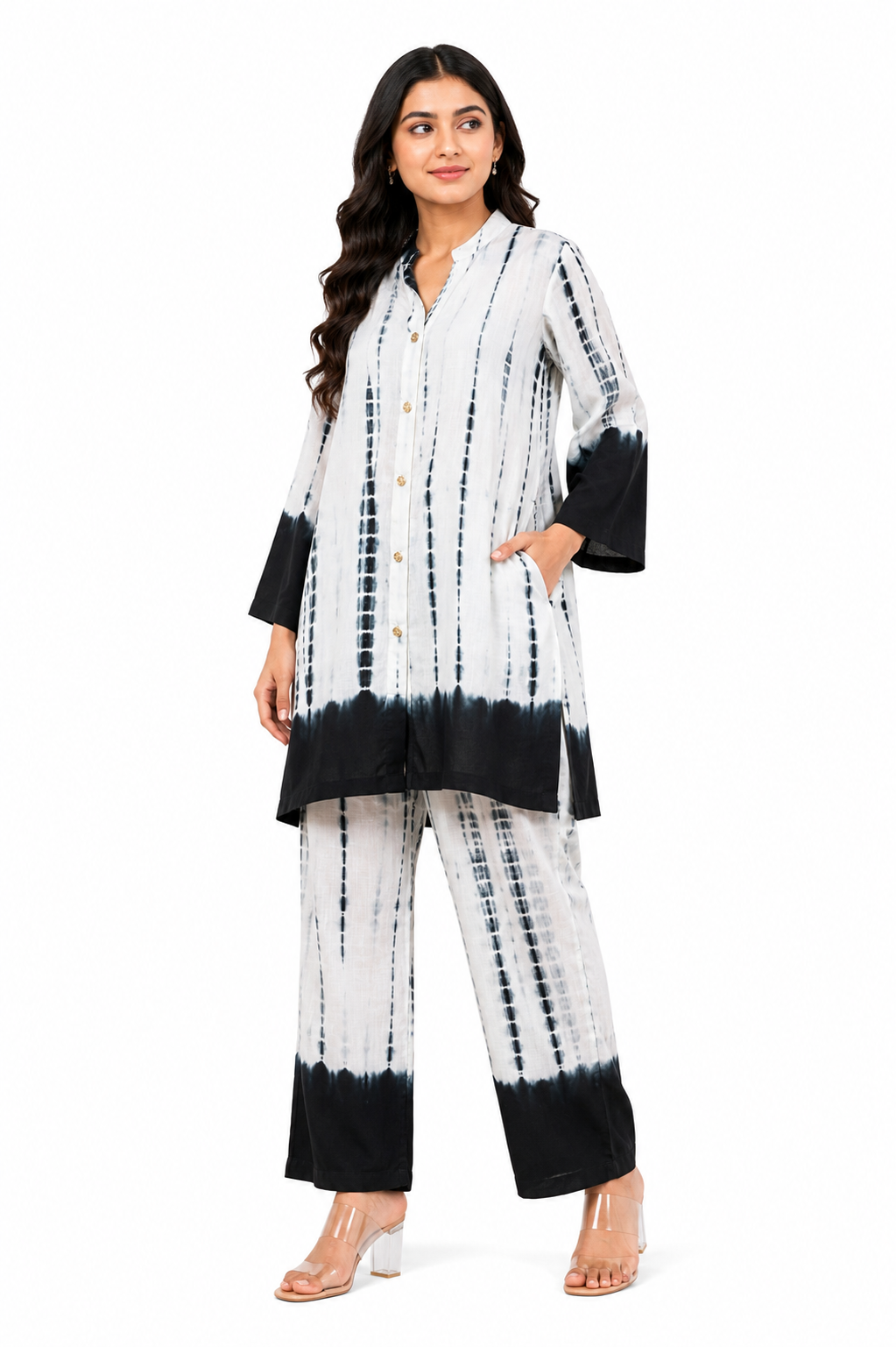 Black & White tie-dye co-ord set