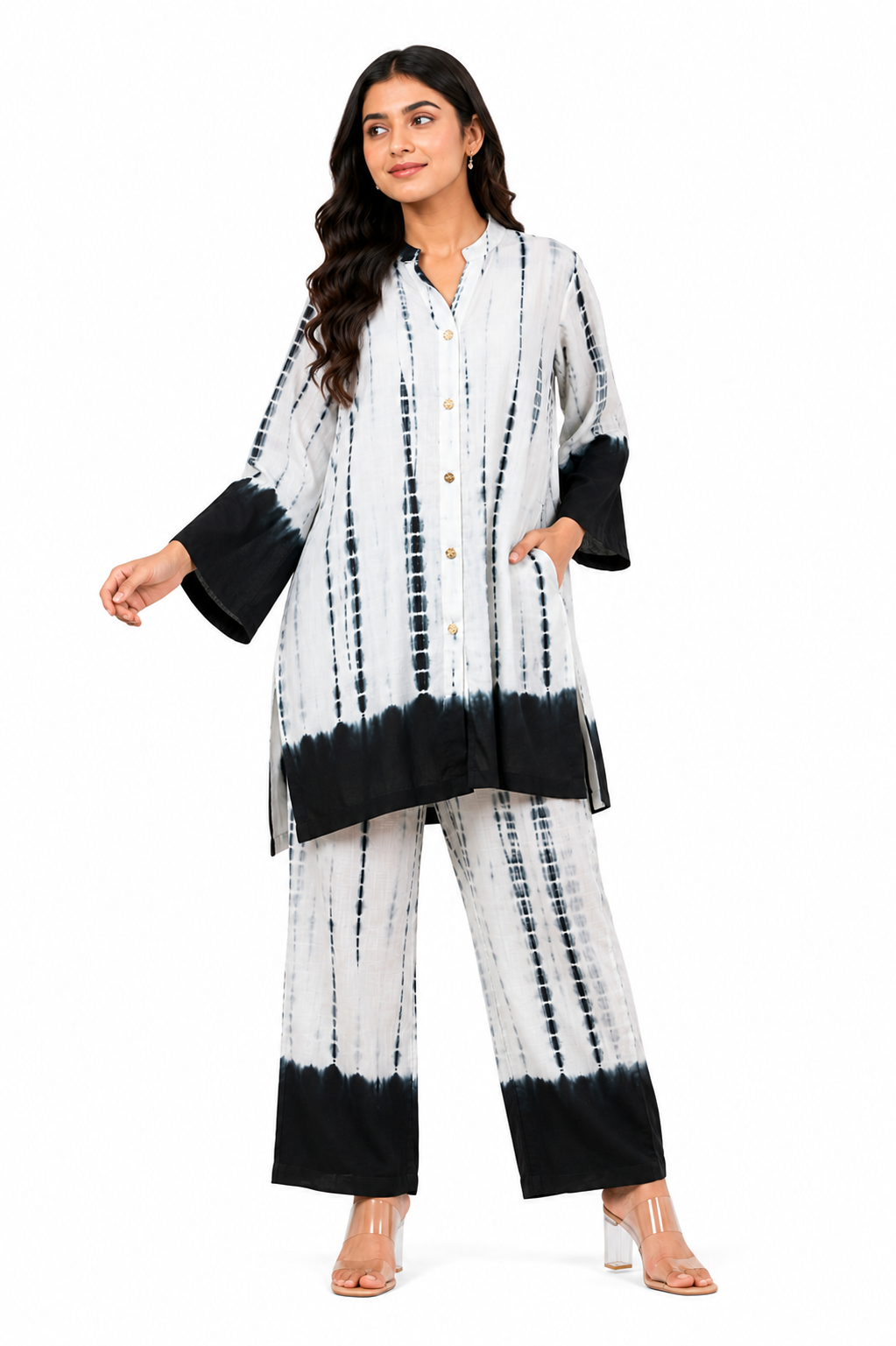 Black & White tie-dye co-ord set