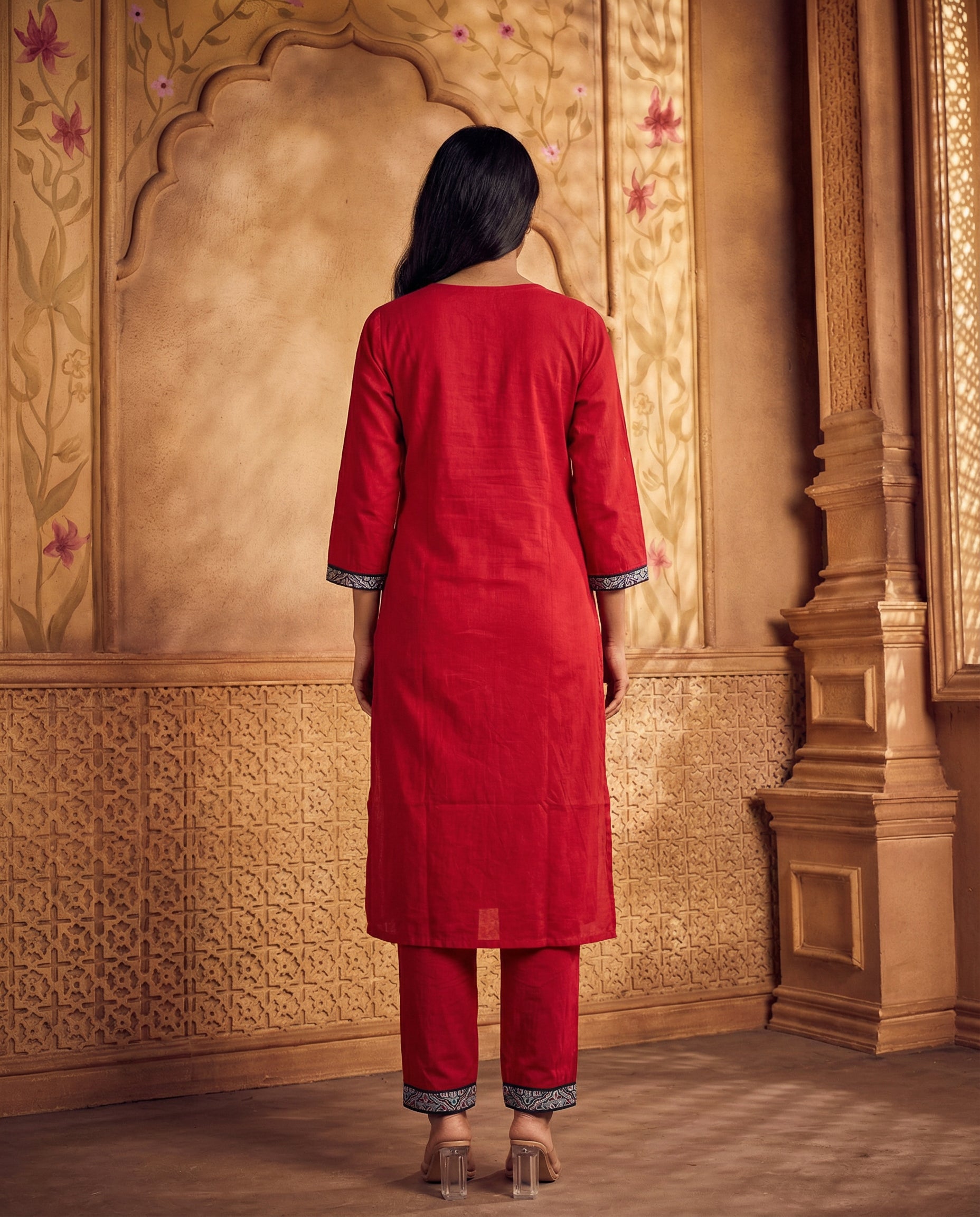 Straight cut kurta set