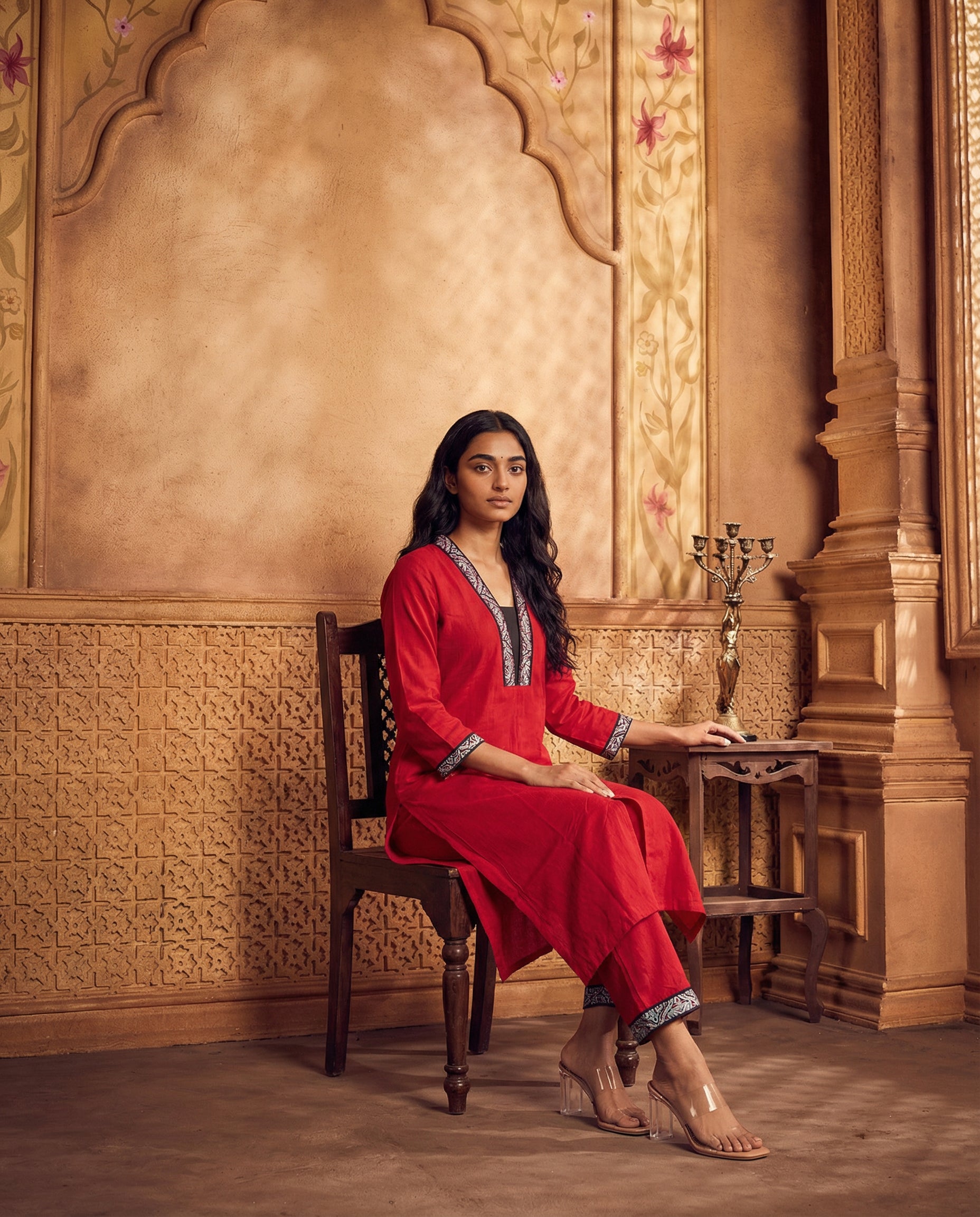 Straight cut kurta set