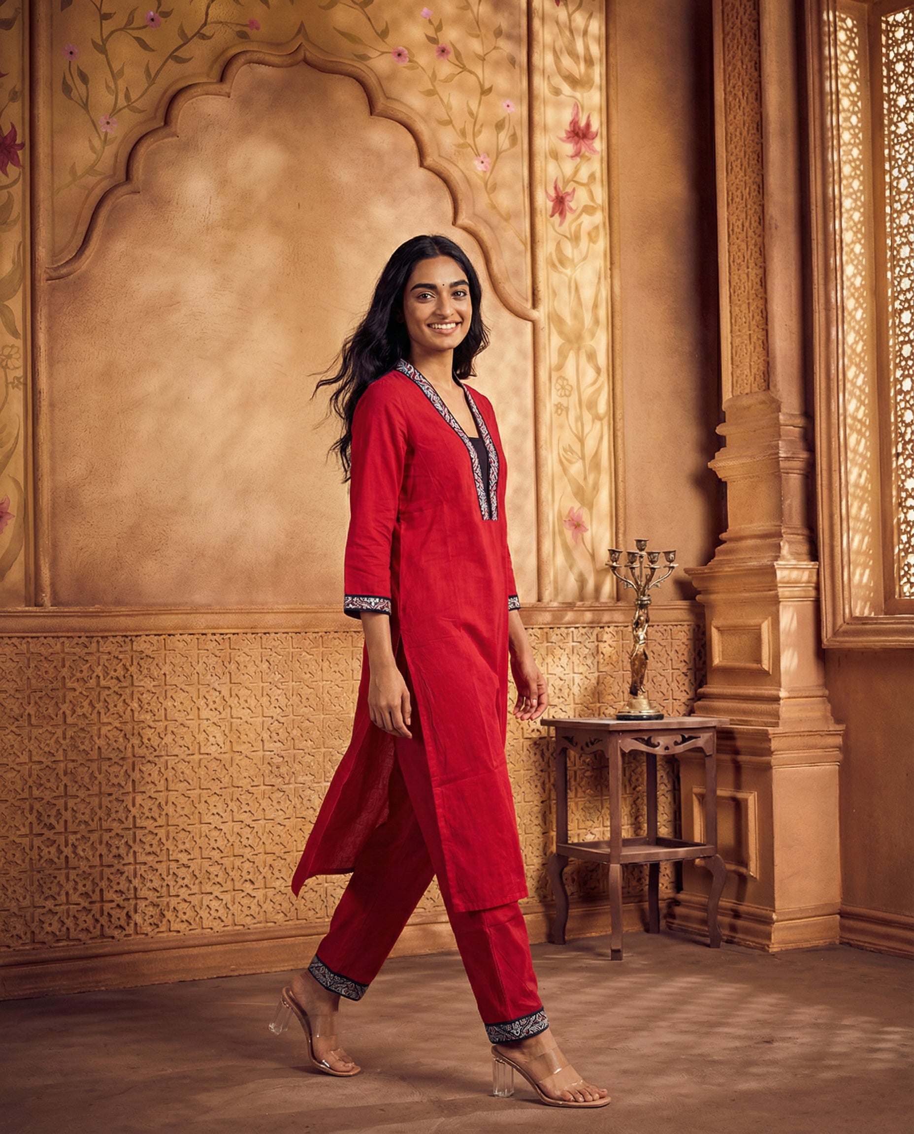 Straight cut kurta set